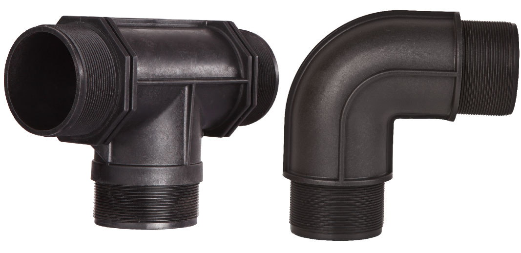 THREADED PP ELBOW & TEE